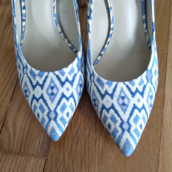 Sam Edelman Blue Patterned Women's Heels - Picture 4 of 14